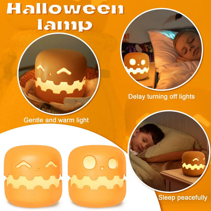 Cute Cartoon Ghost Night Light  Rechargeable Bedside Lamp For Kids 2