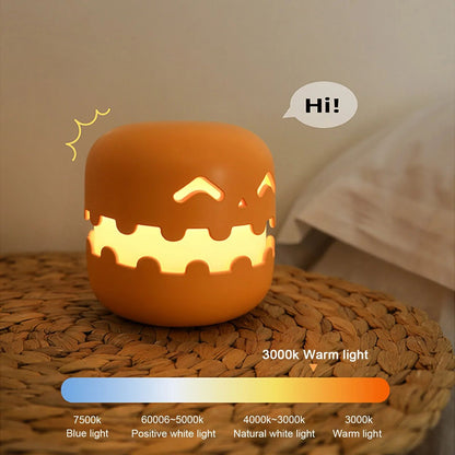 Cute Cartoon Ghost Night Light  Rechargeable Bedside Lamp For Kids 4