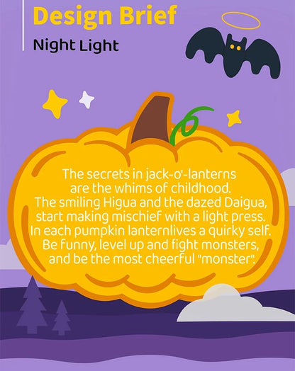 Cute Cartoon Ghost Night Light  Rechargeable Bedside Lamp For Kids 7