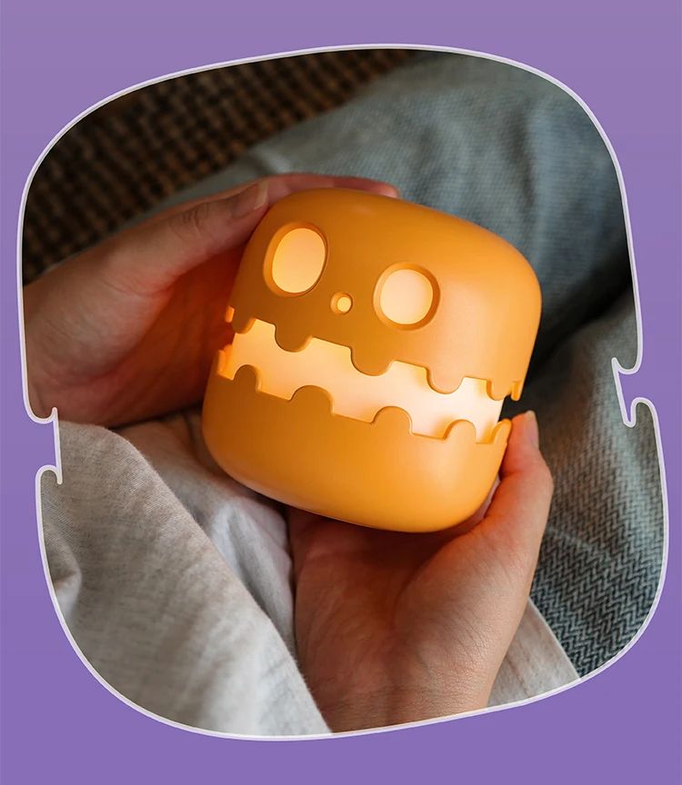 Cute Cartoon Ghost Night Light  Rechargeable Bedside Lamp For Kids 16