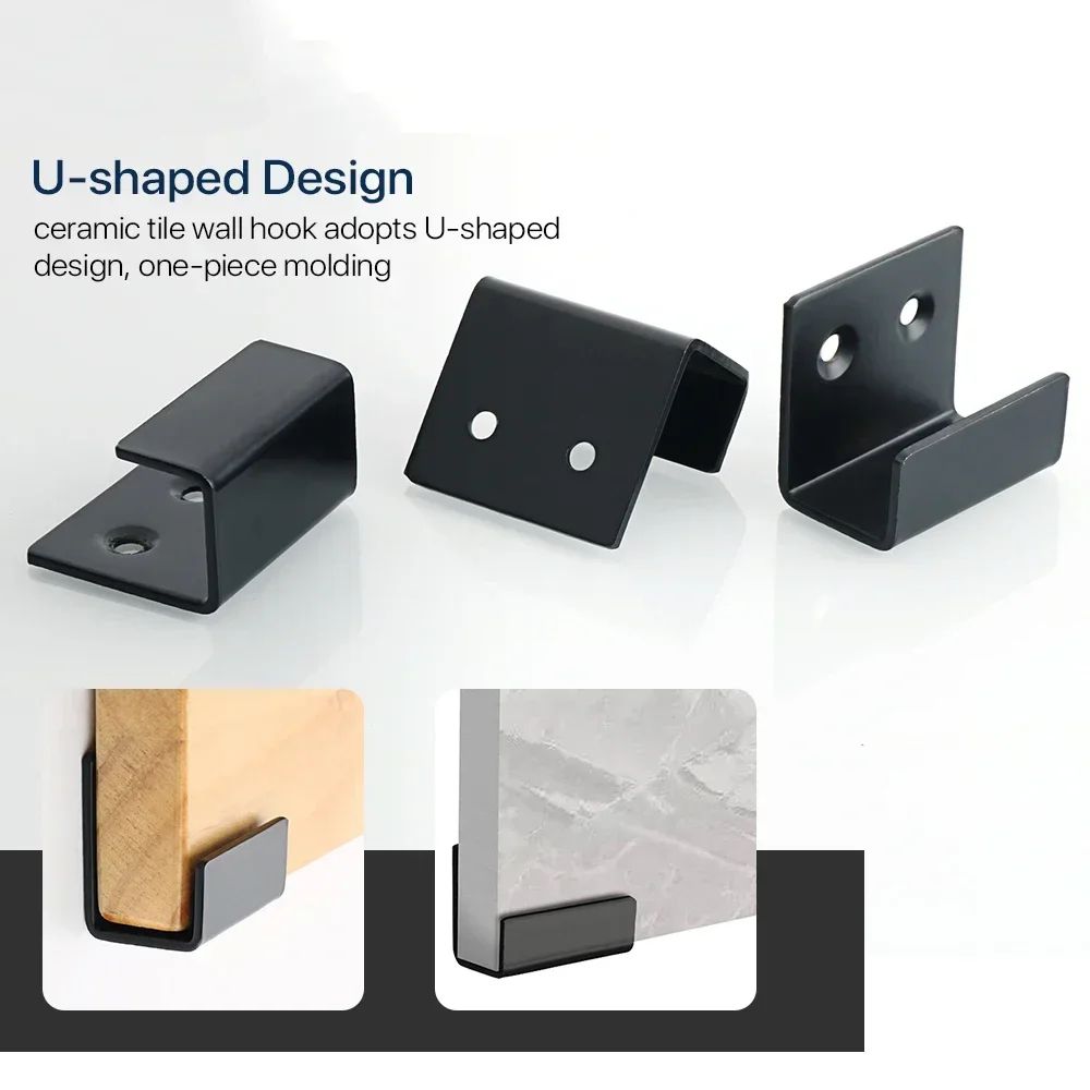 4Piece Stainless Steel Tile Display Holder Set  HeavyDuty Wall Mount Brackets 2