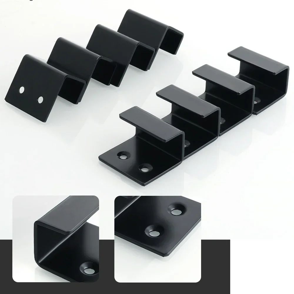 4Piece Stainless Steel Tile Display Holder Set  HeavyDuty Wall Mount Brackets 5