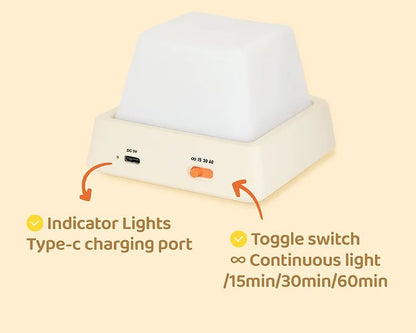 KeyboardStyle LED Night Light With Press Switch  Timer 20