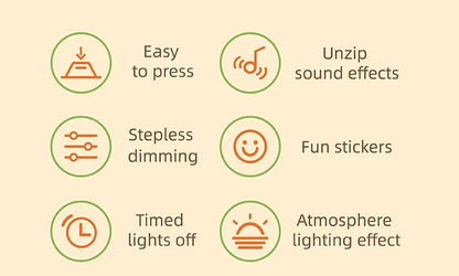 KeyboardStyle LED Night Light With Press Switch  Timer 9