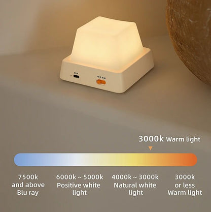 KeyboardStyle LED Night Light With Press Switch  Timer 24