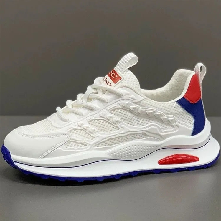 Breathable Mesh Mens Casual Running Shoes Summer Comfort Soft Bottom Fashion Sneakers Thick Sole Li 5