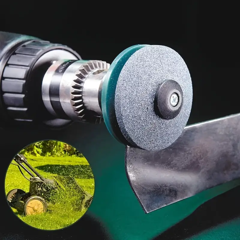 Sharpening Made Easy with Electric Lawn Mower Sharpener, Wear-Resistant Grinding Head, Whetstone Sander