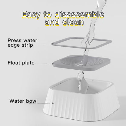 NonSlip SpillProof Pet Water Bowl Floating Design For Cats And Dogs 5