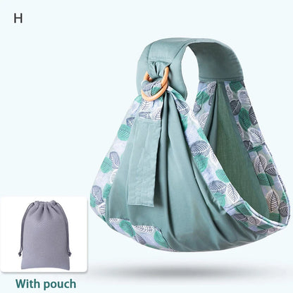 Newborn Baby Sling Wrap Carrier Infant Nursing Cover Mesh Fabric Breastfeeding Wrap Carrier 8