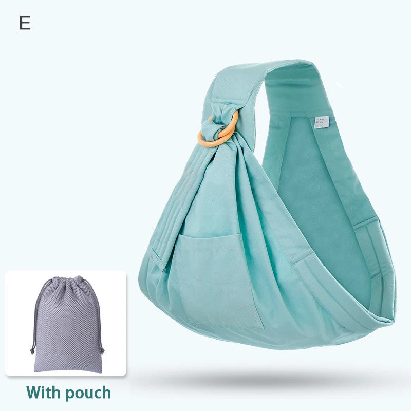 Newborn Baby Sling Wrap Carrier Infant Nursing Cover Mesh Fabric Breastfeeding Wrap Carrier 12