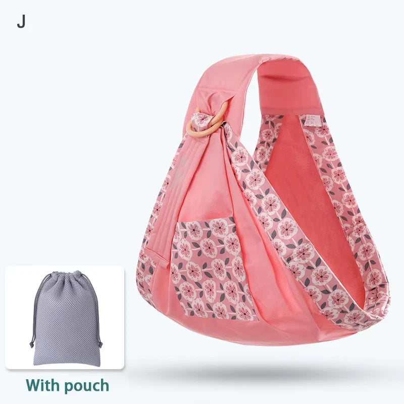 Newborn Baby Sling Wrap Carrier Infant Nursing Cover Mesh Fabric Breastfeeding Wrap Carrier 13