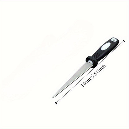 Diamond Sharpening Stone Double Sided Flat And Curved Design Easy To Grip Handle With One Stone Two 4
