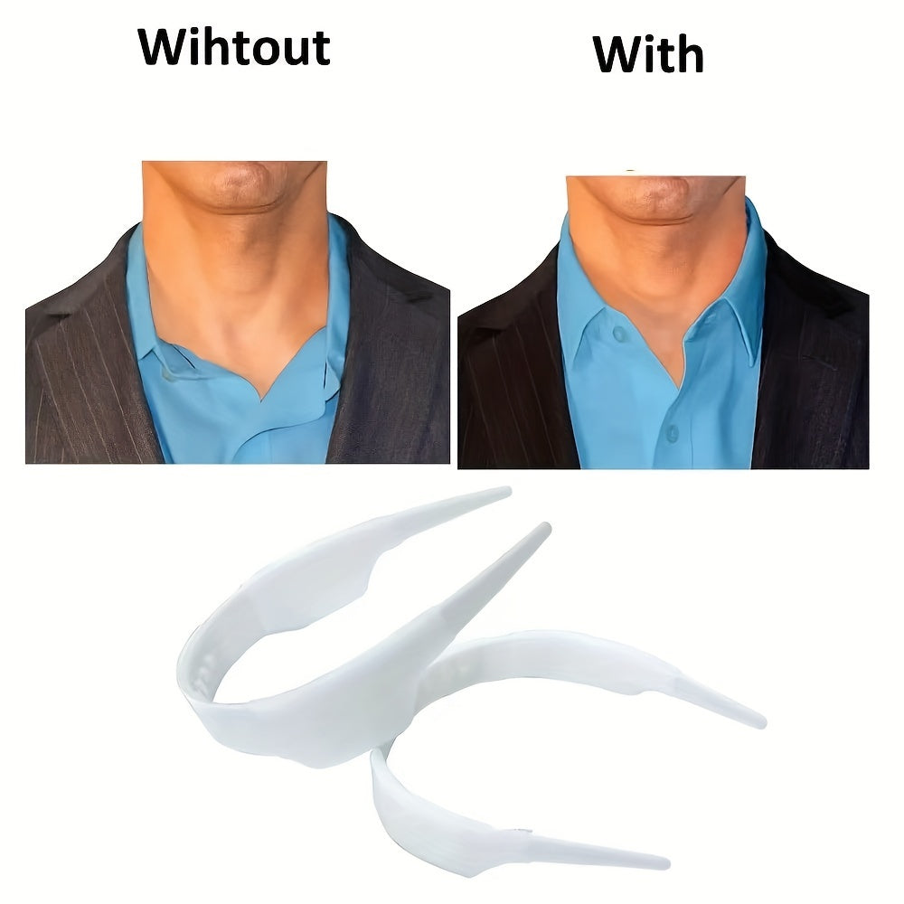 Adjustable Collar Support Brace Invisible Neckline Enhancer For Shirts  Suits Durable Plastic 1