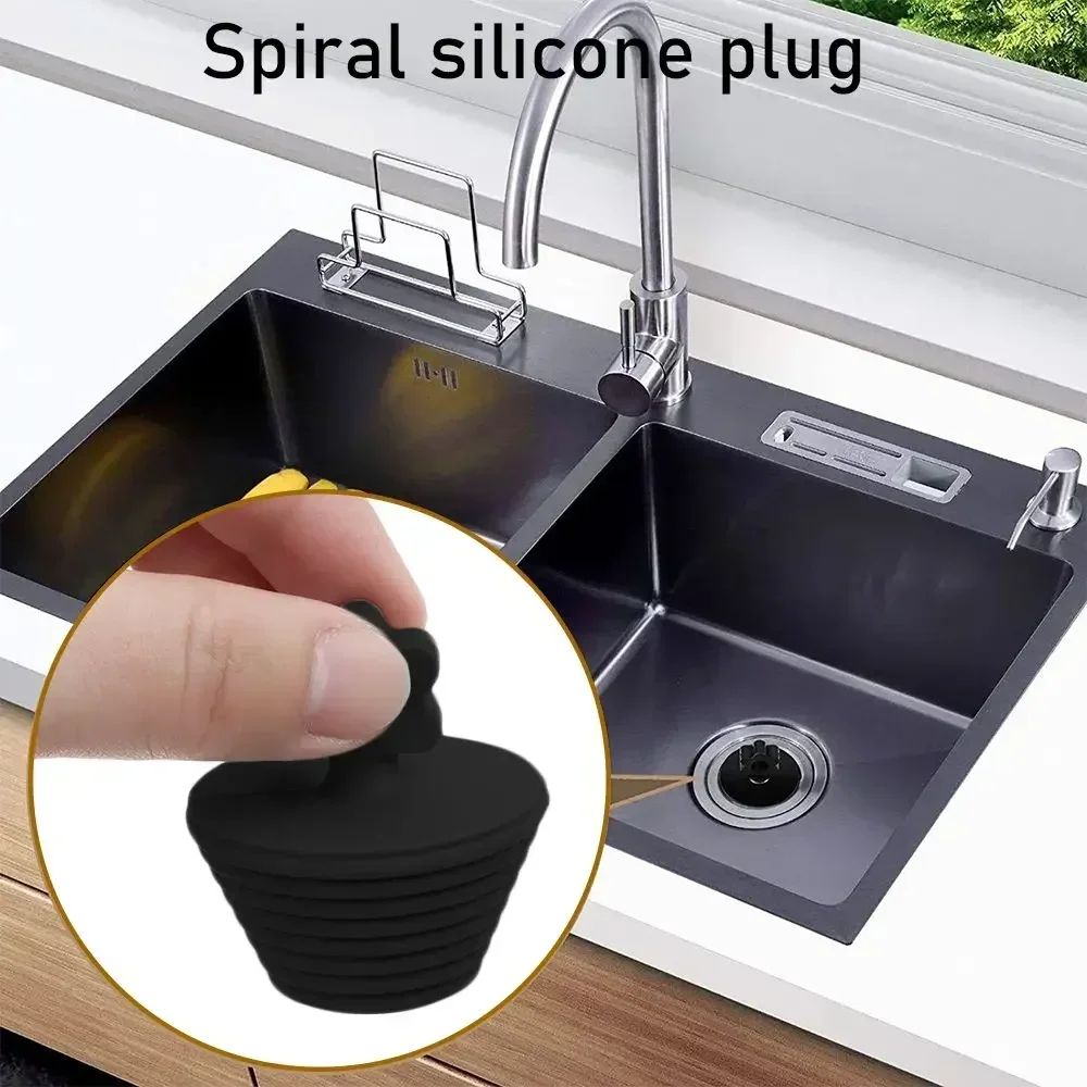 Everyday Universal Silicone Tub Plug  LeakProof Bathtub  Sink Drain Stopper 1