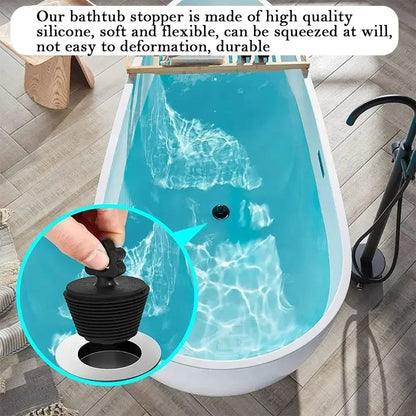 Everyday Universal Silicone Tub Plug  LeakProof Bathtub  Sink Drain Stopper 4