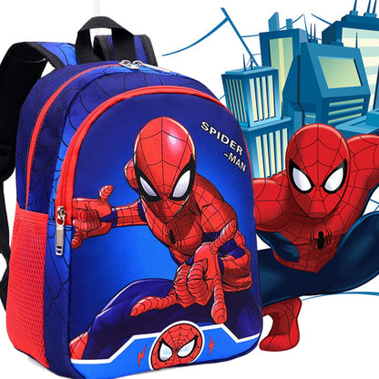 SpiderMan Cartoon Schoolbag For Boys Disney Marvel Series Backpack 1