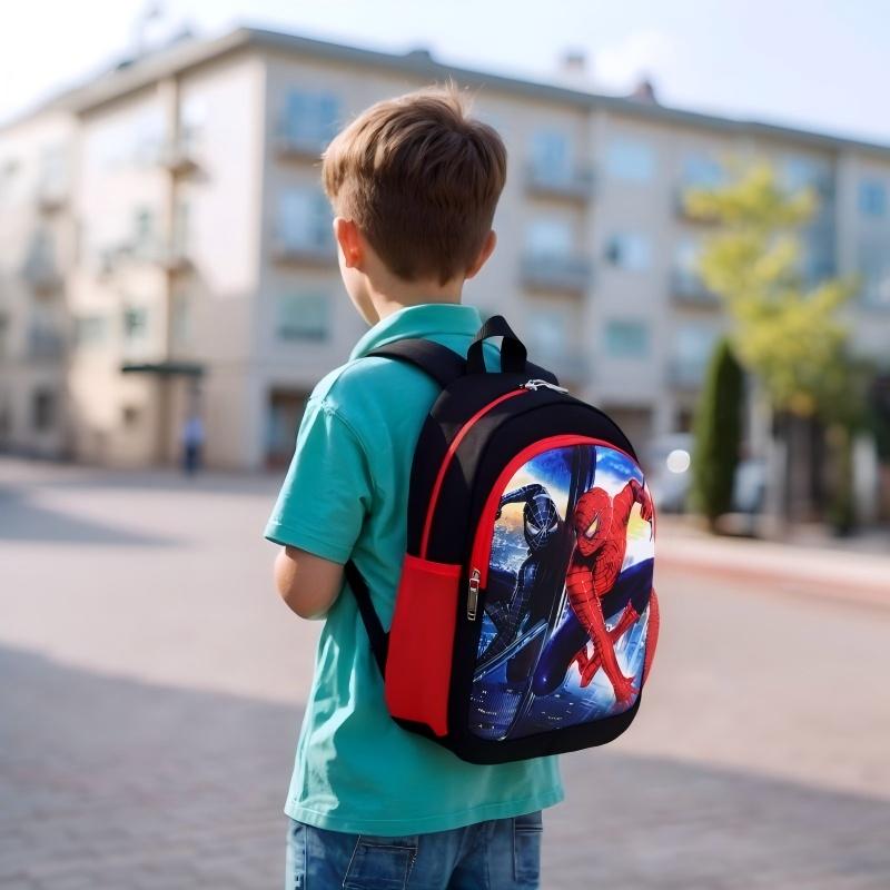 Spider-Man Cartoon Schoolbag for Boys Disney Marvel Series Backpack