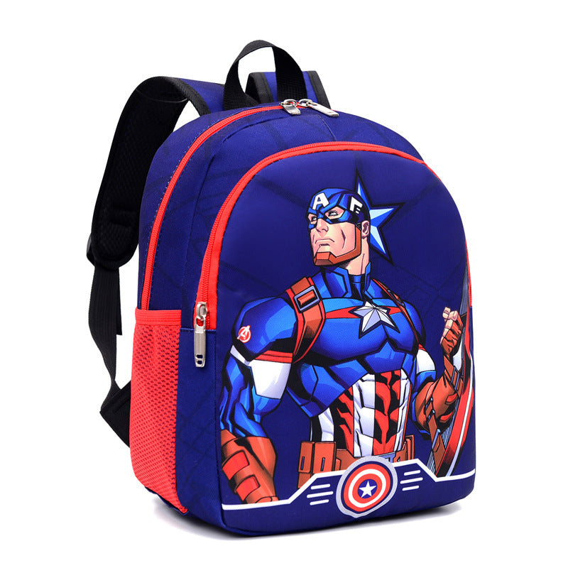 SpiderMan Cartoon Schoolbag For Boys Disney Marvel Series Backpack 9