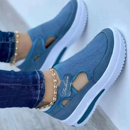 WOMEN'S Red Casual Shoes Breathable Fashion Brand Platform Sandals Vulcanized Sports Shoes