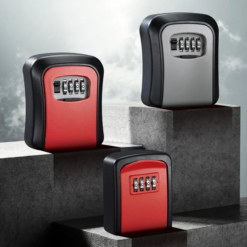 Smart Wall-Mounted Code Key Safe - Outdoor Resettable Password Lock Box for Spare Keys