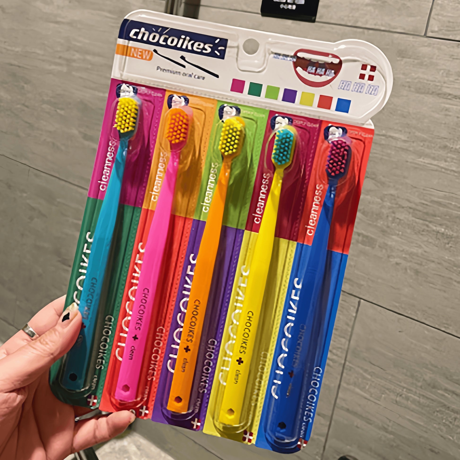Chocolate Swiss Soft Nylon Bristle Toothbrush Set Ergonomic Handle Travel And Hotel Essential 1