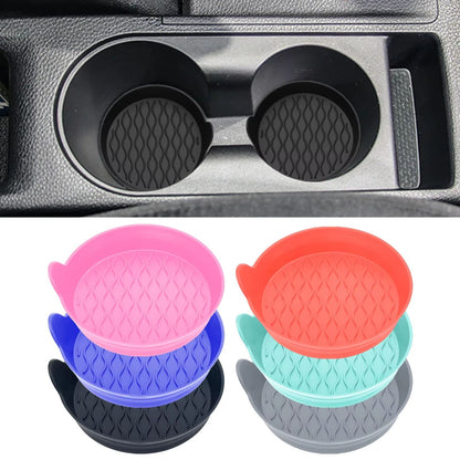 Silicone Car Coasters 2Pack  NonSlip Bling Cup Holder Inserts For Car Interior Accessories 1