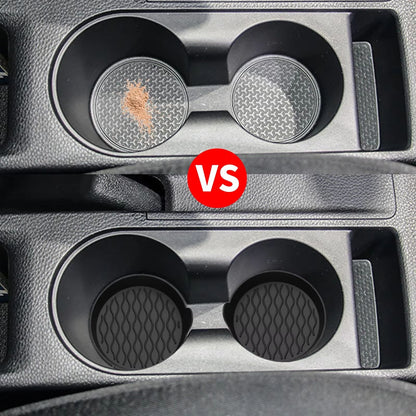 Silicone Car Coasters 2Pack  NonSlip Bling Cup Holder Inserts For Car Interior Accessories 3