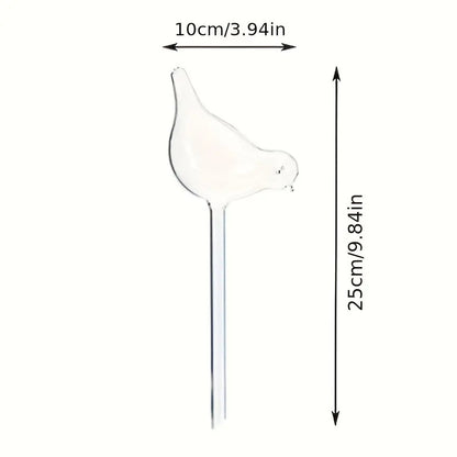 Lazy Water Dispenser, Imitation Glass Plastic Bird Dripping Machine, Automatic Travel Dispenser for Effortless Watering