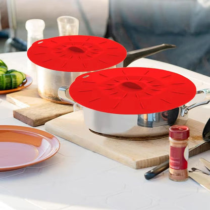 5Pack Silicone Microwave Splatter Covers  Reusable HeatResistant Suction Lids In 5 Sizes 3