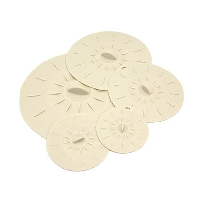 5Pack Silicone Microwave Splatter Covers  Reusable HeatResistant Suction Lids In 5 Sizes 8