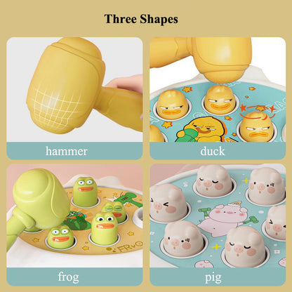DuckFrogPig Montessori Learning Toy Educational Puzzle Gift With Hammer For Toddler Boys And Girls  2