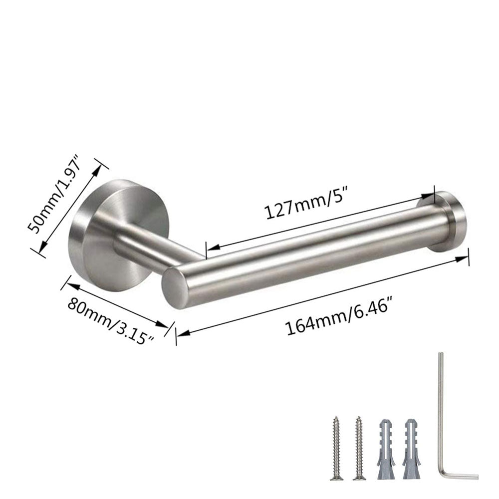 Stainless Steel Toilet Paper Storage Holder, Round Tissue Hanger, Wall Mount Bathroom Rack Stand, Toilet Paper Roll