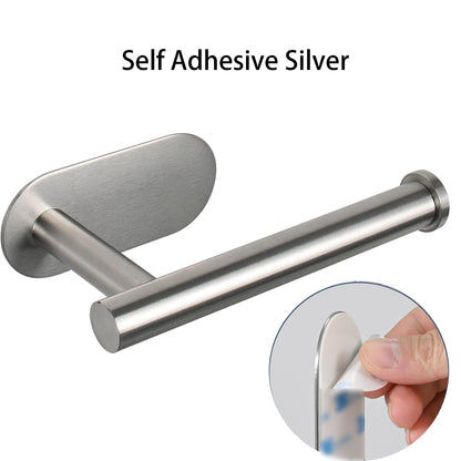 Stainless Steel Toilet Paper Storage Holder, Round Tissue Hanger, Wall Mount Bathroom Rack Stand, Toilet Paper Roll