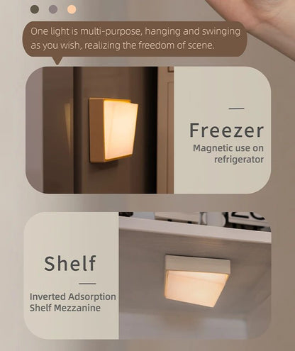 Beech Wood Magnetic Switch Night Light  Rechargeable Wall  Bedside Lamp 15