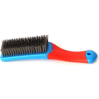 Stainless Steel Wire Brush With Plastic Handle Grip For Deep Cleaning And Rust Removal 2
