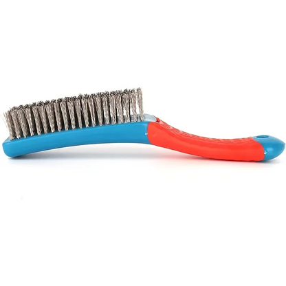 Stainless Steel Wire Brush With Plastic Handle Grip For Deep Cleaning And Rust Removal 3