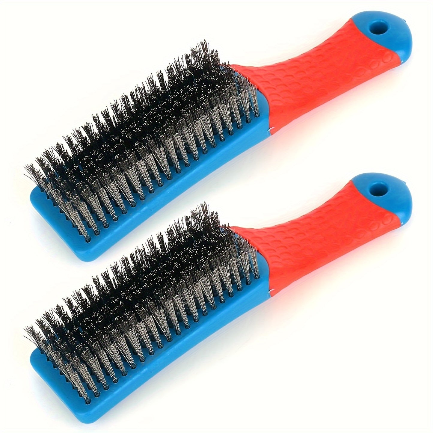 Stainless Steel Wire Brush With Plastic Handle Grip For Deep Cleaning And Rust Removal 4