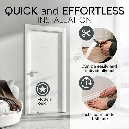 Under Door Draft Stopper With Strong Adhesive Block Dust Light And Noise WinterProof Seal Bottom Of 1