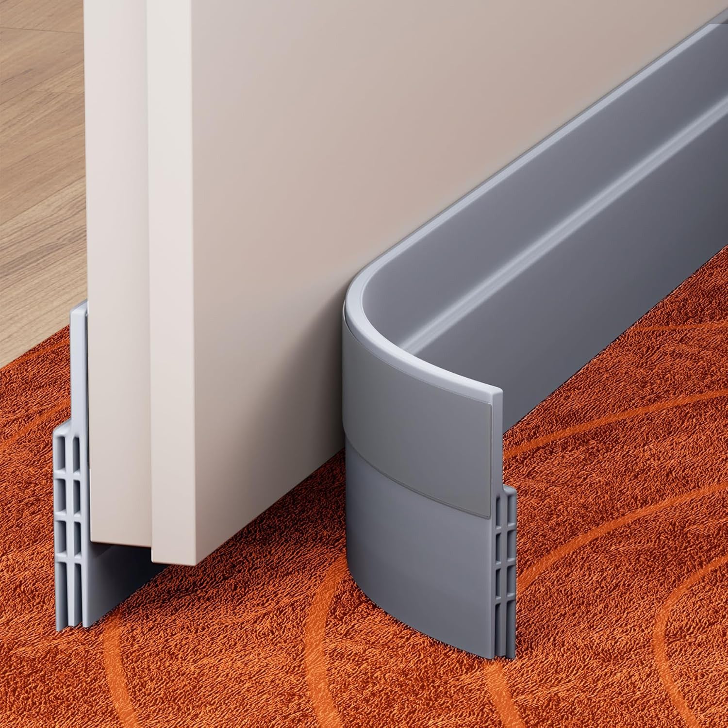 Under Door Draft Stopper With Strong Adhesive Block Dust Light And Noise WinterProof Seal Bottom Of 6