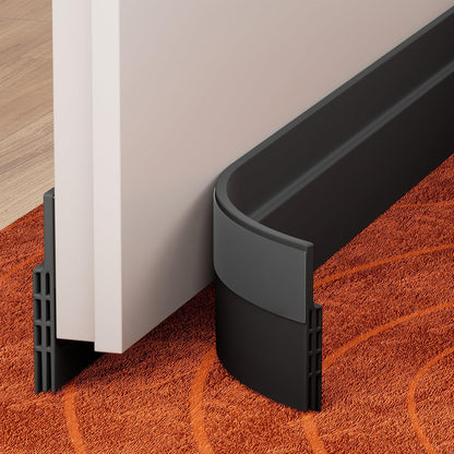 Under Door Draft Stopper With Strong Adhesive Block Dust Light And Noise WinterProof Seal Bottom Of 7
