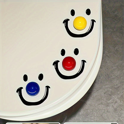Contemporary Style Dopamine Smile Ball Toilet Lid Lifter Handheld Toilet Seat Cover Opener For Bath