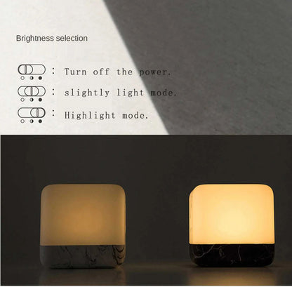 Flip Timer LED Cube Night Light  Minimalist Bedside  Desk Lamp 1