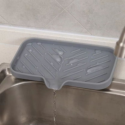 Premium Silicone Sink Soap  Sponge Tray  SelfDraining Counter Caddy For Kitchen Or Bathroom 4