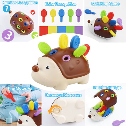 Hedgehog Montessori Educational Toy Fine Motor Toys For Toddlers Learning Counting  Training Develo 1