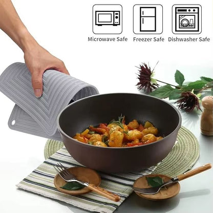 Silicone Square Hot Plate Mat  Heat Resistant Non Slip Pot Mat For Kitchen  Dining Tables 5