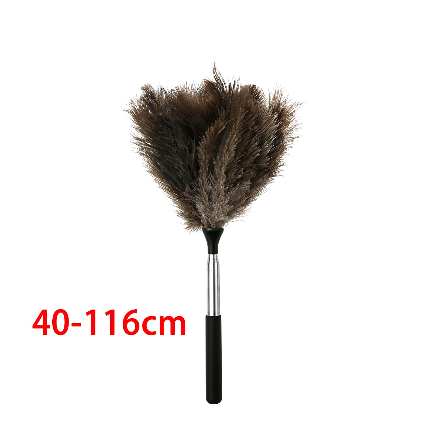 Extendable Ostrich Feather Duster With Stainless Steel Handle Furniture Cleaning Tool 7