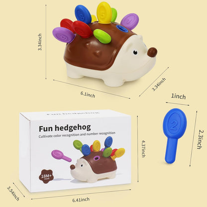 Montessori Educational Toy Hedgehog Fine Motor Skills Toddler Counting Sensory Development 4