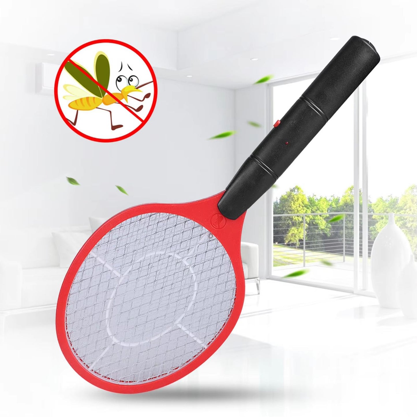 Electric Fly Swatter Racket  Cordless Battery Powered Bug Zapper For Flies And Mosquitoes 2