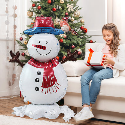 Standing Christmas Snowman Balloon For Holiday Party Decorations 1