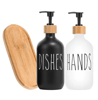 Black Kitchen Soap Dispenser Set 5